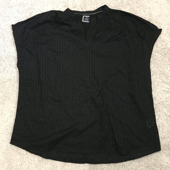 Black Broderie Anglaise 100% Cotton Sleeveless Blouse - Picture 7 of 13